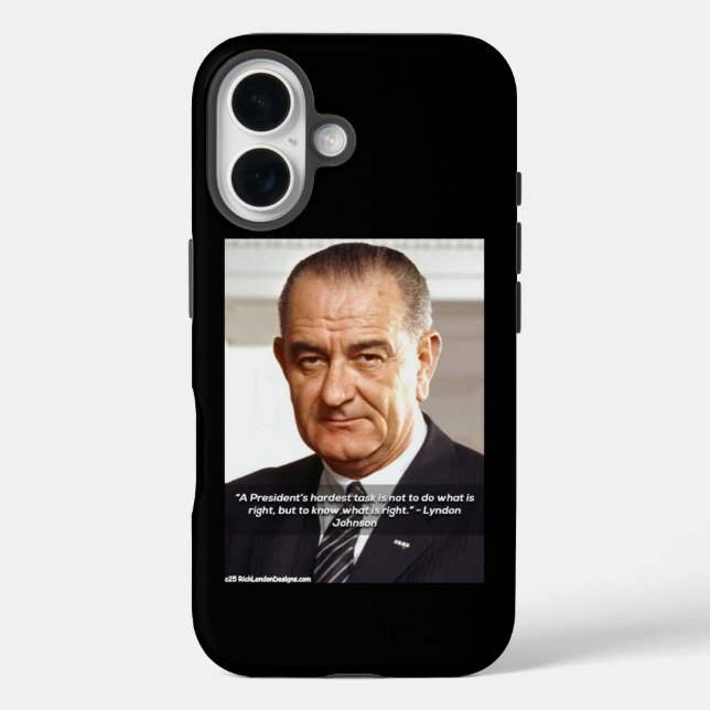 LBJ And "Knowing What's Right" Elegant Case-Mate iPhone Case (Back)