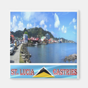 LC - Saint Lucia - Castries Harbour Magnet