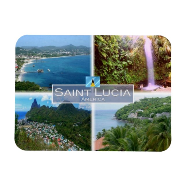 LC Saint Lucia - Gros Islet an - Magnet (Horizontal)
