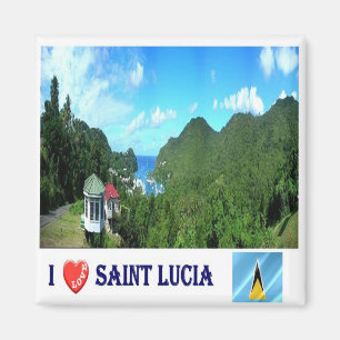 LC * Saint Lucia Magnet
