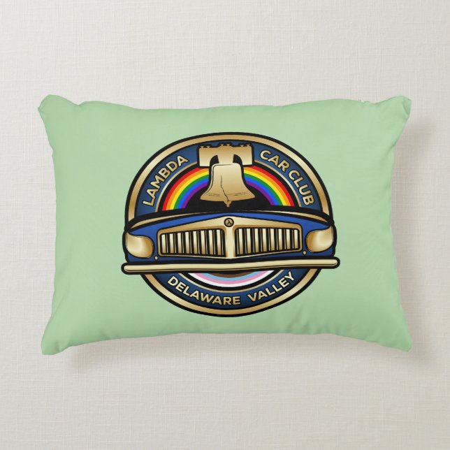 LCCI DelVal Throw Pillow (Light Green) (Front)