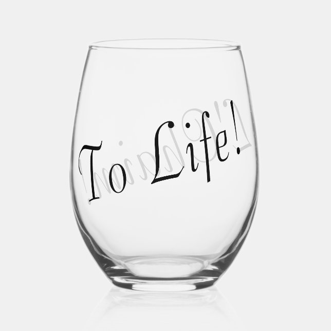 L'Chaim glasses  (Back)