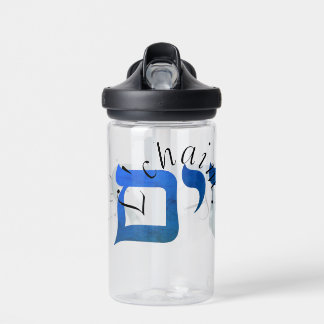 L'chaim in Heberw & English Water Bottle