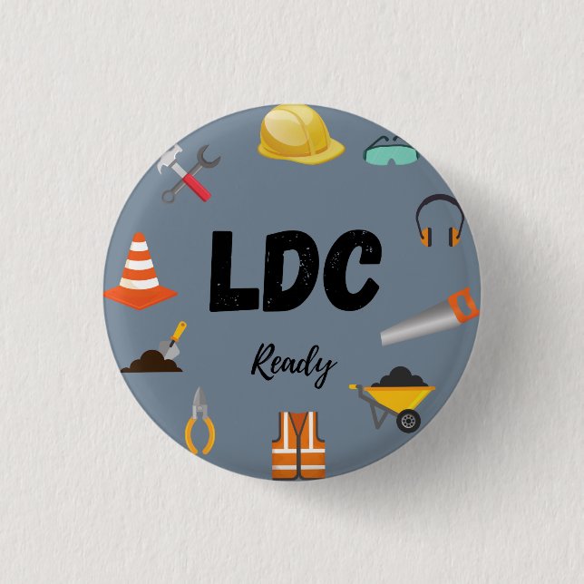 LDC ready for JW 1 Inch Round Button (Front)