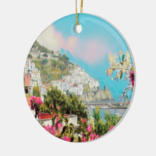 ldp AMALFI - panorama - Amalfi coast - Ceramic Ornament