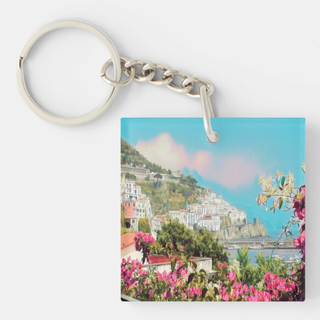ldp AMALFI - panorama - Amalfi coast - Keychain (Front)