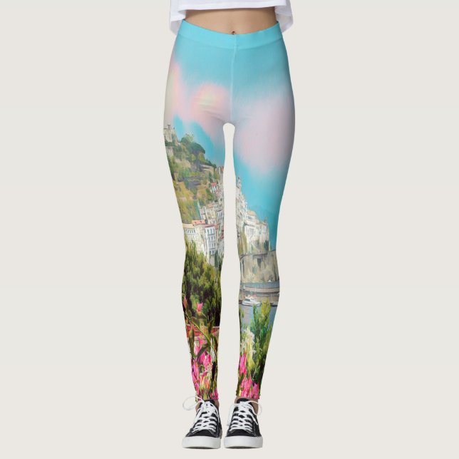 ldp AMALFI - panorama - Amalfi coast - Leggings (Front)