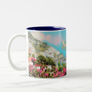 ldp AMALFI - panorama - Amalfi coast - Two-Tone Coffee Mug