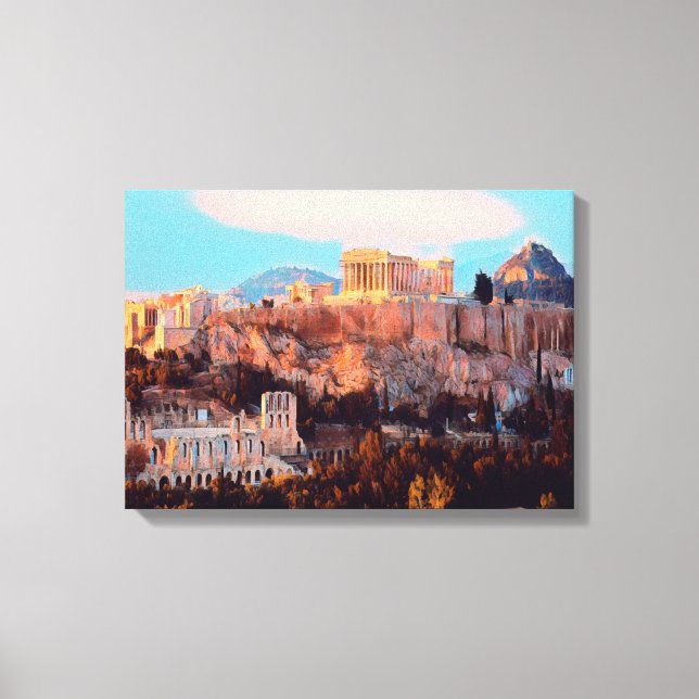 ldp Athens - Acropolis - panorama - Canvas Print (Front)
