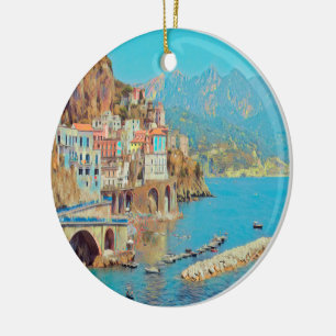 ldp ATRANI.- Amalfi Coast - Ceramic Ornament