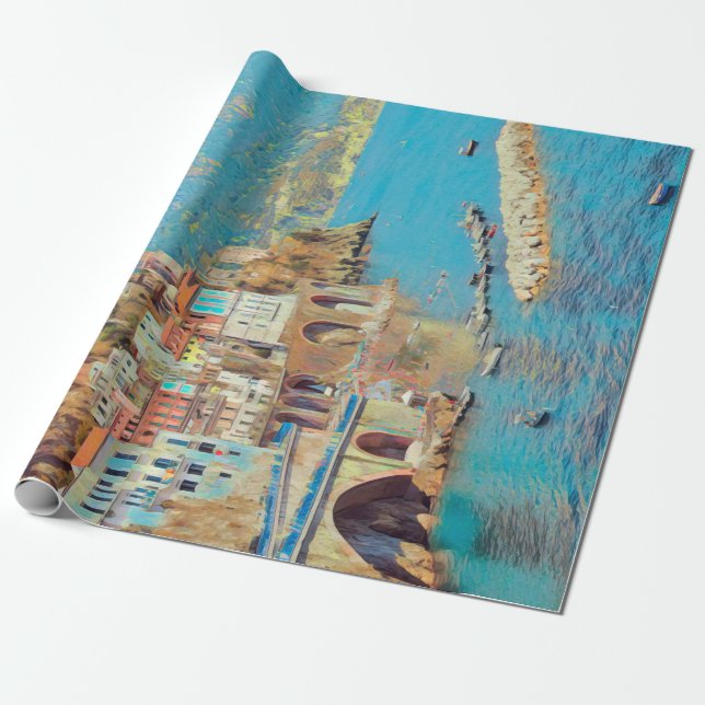 ldp ATRANI.- Amalfi Coast - Wrapping Paper (Unrolled)