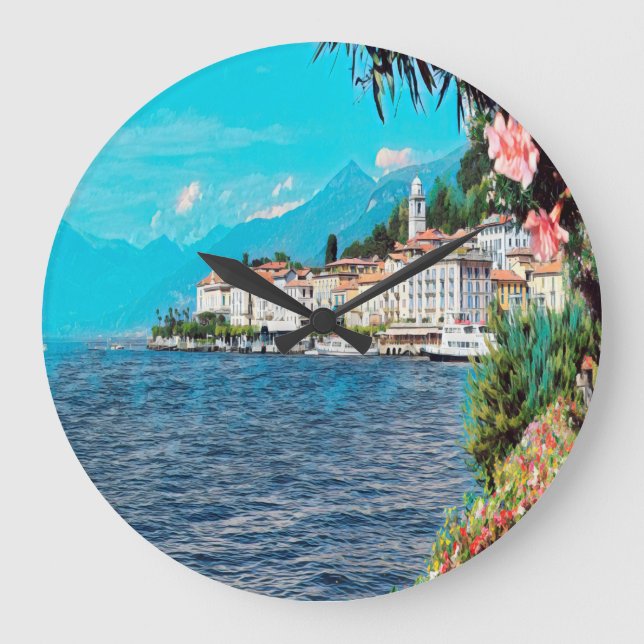 ldp BELLAGIO - Lake Como - Large Clock (Front)