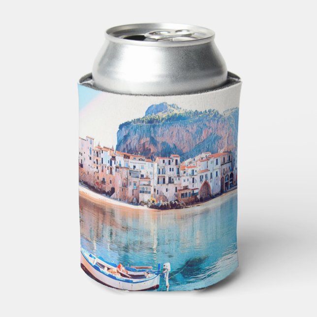 ldp CEFALÙ - Sicily - beach - panorama Can Cooler (Can Front)