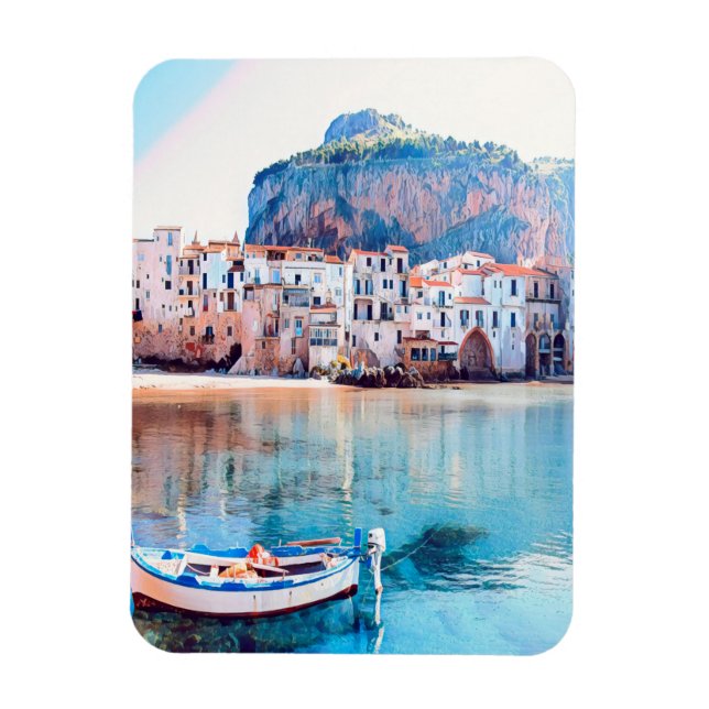 ldp CEFALÙ - Sicily - beach - panorama Magnet (Vertical)