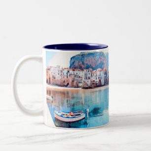 ldp CEFALÙ - Sicily - beach - panorama Two-Tone Coffee Mug
