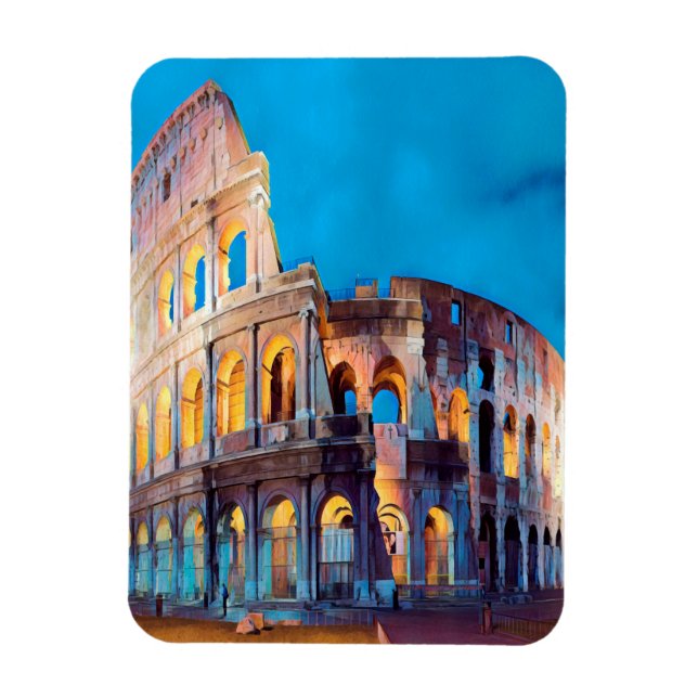 ldp COLOSSEUM Rome - by nigth - Magnet (Vertical)