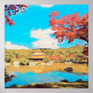 ldp Kyoto - KINKAKU - Golden Pavillion - Poster