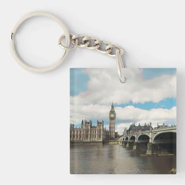 ldp London - WESTMINSTER end bridge - panorama - Keychain (Front)