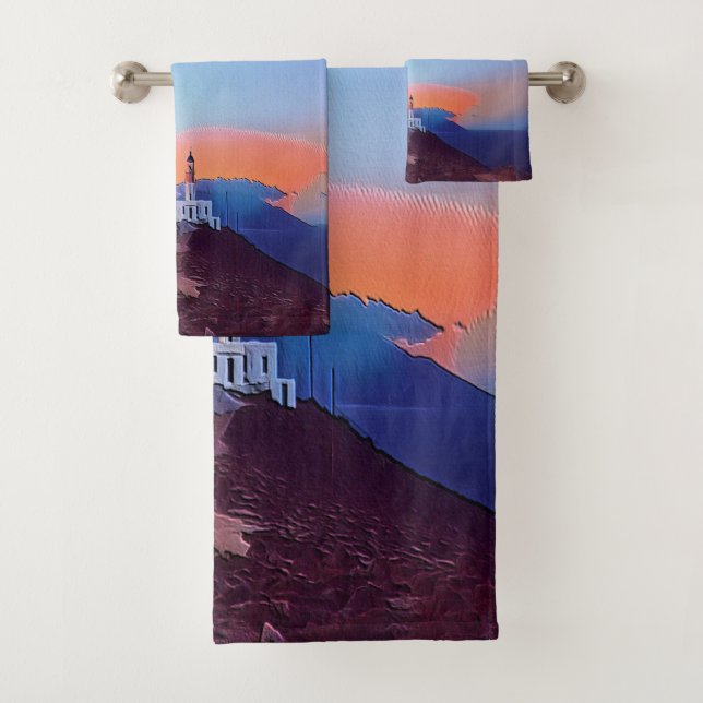 ldp MYKONOS - Armenist -  lighthouse - Bath Towel Set (Insitu)