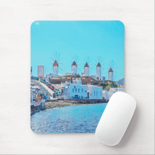 ldp MYKONOS - view from the sea of the windmills - Mouse Pad