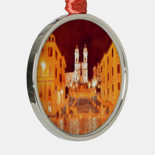 ldp PIAZZA DI SPAGNA by nigth Rome Metal Ornament