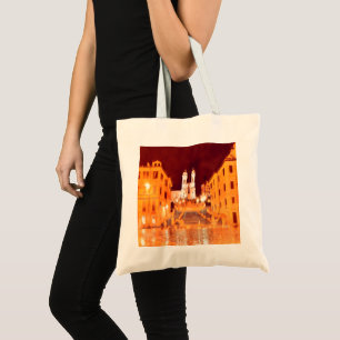 ldp PIAZZA DI SPAGNA by nigth Rome Tote Bag