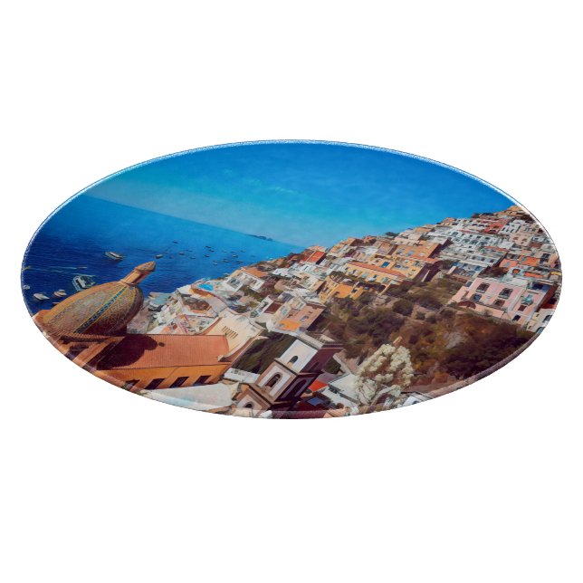 ldp POSITANO - Amalfi Coast - Panorama Cutting Board (Corner)