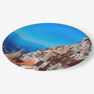 ldp POSITANO - Amalfi Coast - Panorama Paper Plate
