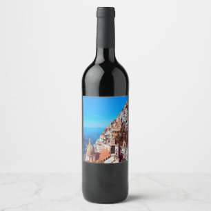 ldp POSITANO - Amalfi Coast - Panorama Wine Label