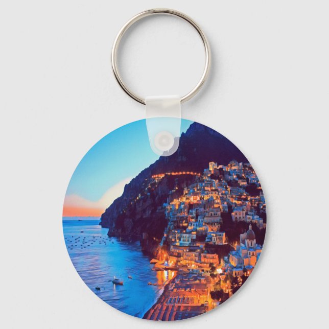 ldp POSITANO Amalfi Coast - sunset taken by Hotel Keychain (Front)