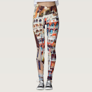 ldp POSITANO - town - church Santa Maria Assunta - Leggings