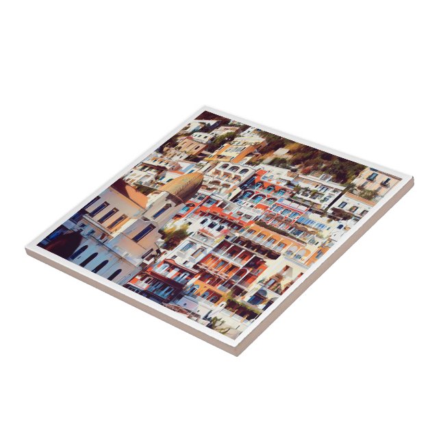 ldp POSITANO - town - church Santa Maria Assunta - Tile (Side)