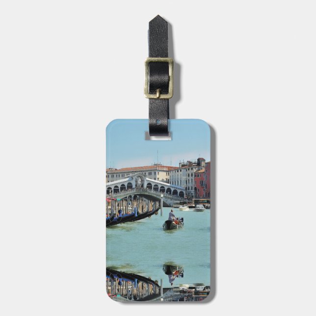 ldp RIALTO BRIDGE - Venice - Canal Grande Luggage Tag (Front Vertical)