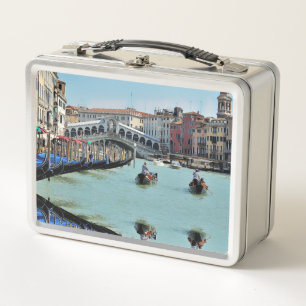ldp RIALTO BRIDGE - Venice - Canal Grande Metal Lunch Box
