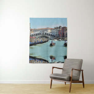 ldp RIALTO BRIDGE - Venice - Canal Grande Tapestry