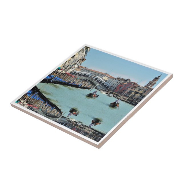 ldp RIALTO BRIDGE - Venice - Canal Grande Tile (Side)
