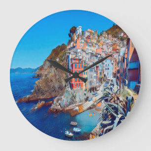 ldp RIOMAGGIORE - Cinque Terre - Large Clock