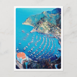 ldp SANTA CATALINA Island - California - harbour Postcard