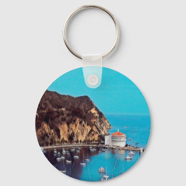 ldp SANTA CATALINA ISLAND - harbor - Keychain (Front)