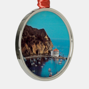 ldp SANTA CATALINA ISLAND - harbour - Metal Ornament