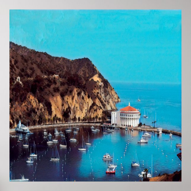 ldp SANTA CATALINA ISLAND - harbour - Poster (Front)