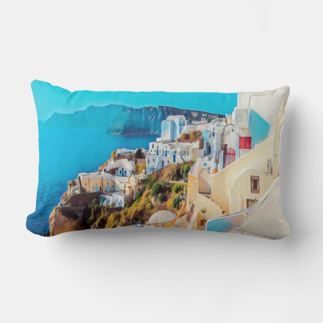 ldp SANTORINI - panorama - Lumbar Pillow (Front)