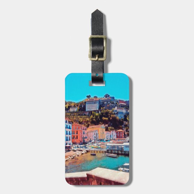 ldp SORRENTO - panorama - beach - Luggage Tag (Front Vertical)