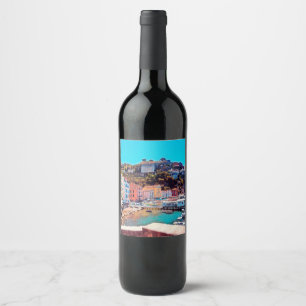 ldp SORRENTO - panorama - beach - Wine Label