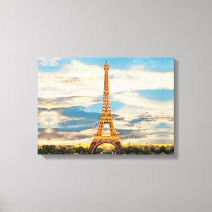 ldp TOUR EIFFEL - Paris - view - Canvas Print