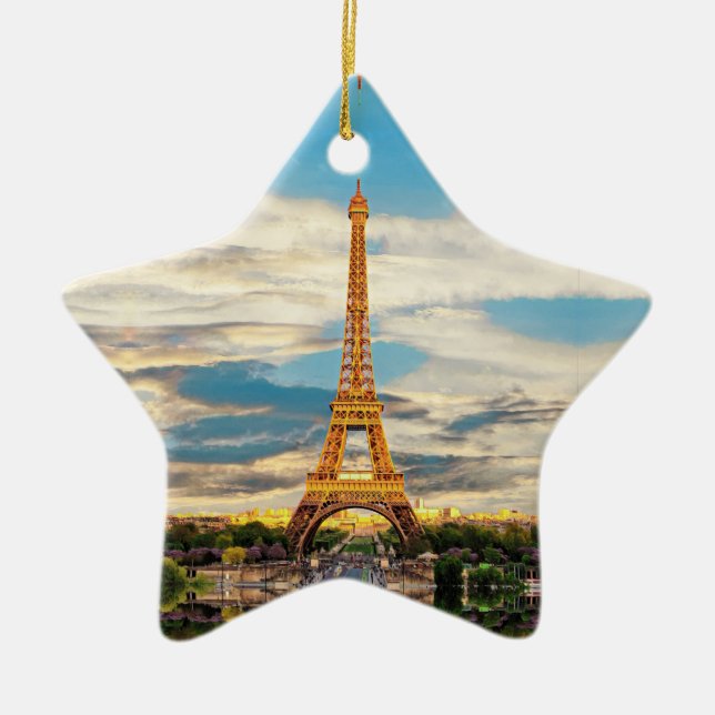 ldp TOUR EIFFEL - Paris - view - Ceramic Ornament (Front)