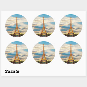 ldp TOUR EIFFEL - Paris - view - Classic Round Sticker