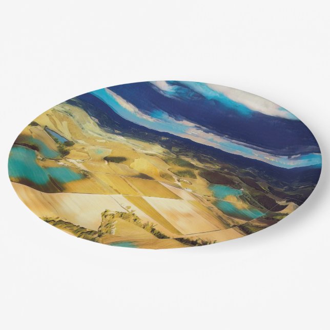 ldp TUSCANY - Tuscan countryside - Paper Plate (Angled)