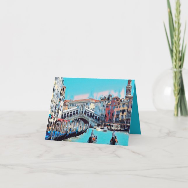 ldp VENICE - gondolas - rialto - Card (Front)