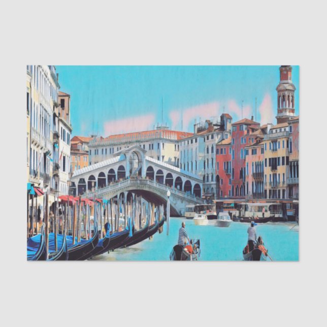 ldp VENICE - gondolas - rialto - Tissue Paper (Front)